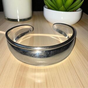 Vintage 2007 Silpada .925 Sterling Silver Weight 21 grams Cuff Domed Bracelet
